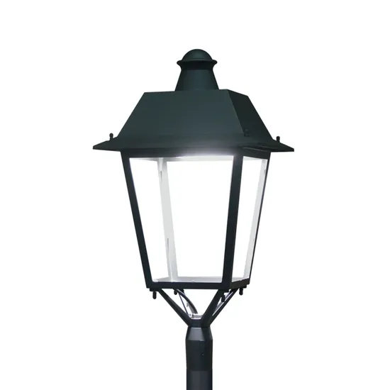 Luminaria clásica Villa Hemera, luminaria clásica de acero Valberg Borgo, luz exterior para jardín público.