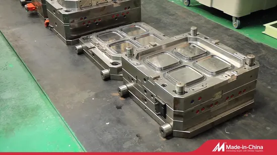 Caja organizadora de plástico, contenedor plegable, caja de transporte y almacenamiento, molde de inyección