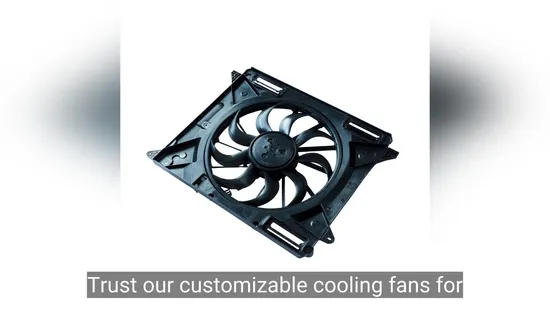 Piezas de moldeo por inyección de plástico de precisión personalizadas por OEM para ventiladores de refrigeración de automóviles